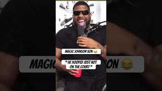 Magic Johnson SON 😂😂 #nba #basketball #funny #laugh #wnba