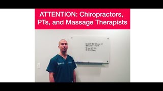 Chiros, PTs, and Massage Therapists: Looking to get AMAZING results \u0026 get paid $$$ extremely well?