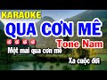 Karaoke Qua Cơn Mê Nhạc Sống Tone Nam | Huỳnh Lê