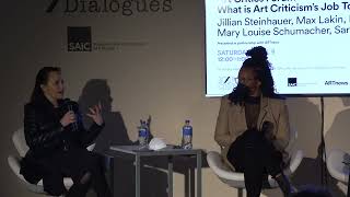 /Dialogues: Art Critics Forum | What is the Job of Art Criticism Today?