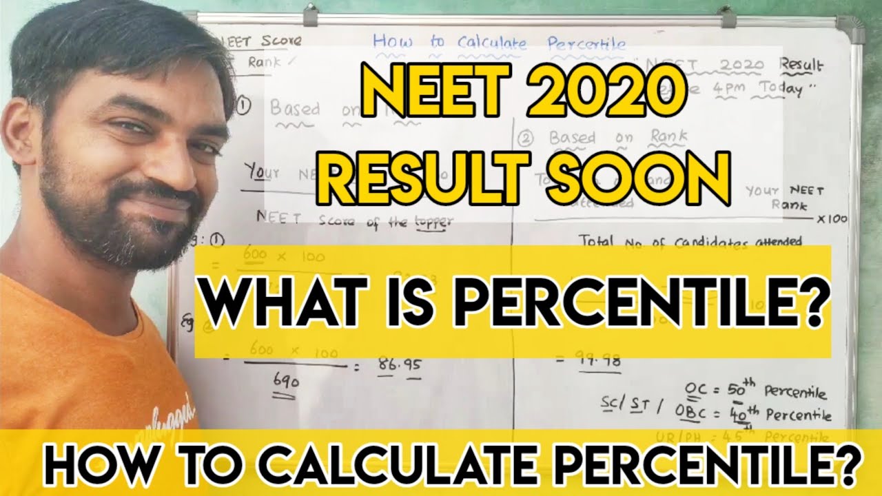 NEET 2020 Results Before 4pm | What Is Percentile? | Easy Method To ...