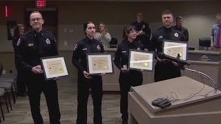 Maplewood firefighters recognized for rescuing 2 young children