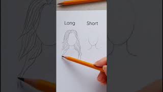 How To Draw Hair👩✅️| Tutorial #hairstyles #easydraw #drawinglessons