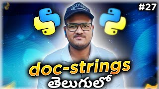 Python doc-strings in Telugu | Srk Codes!