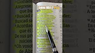 Salmo 105:1-7 #PalabradeDios🙏🙌❤️ #Biblia #versículobíblico #ArielCoronel #shortscristianos