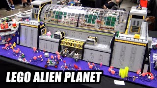 LEGO Alien Planet Base Station & Greenhouse Facility