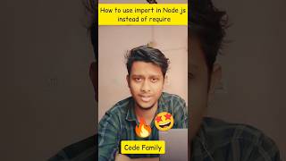 how to use import in node , how to import in node, import in node js , use import instead of require