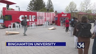 Binghamton University receives a visit from the CLIF Bar College tour