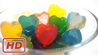 알록달록 무지개 하트 푸딩 만들기! How to make Rainbow heart shape pudding Создать пудинг сердце