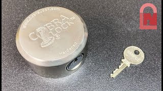 Cobra Lock Padlock with Medeco Core Picked