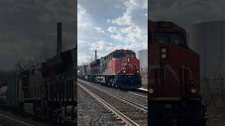 #csx B706 Northbound with #CN Duo #3052 and #2692 + AMAZING P5 Horn at CP55, 336 Axles; 1/29/2025