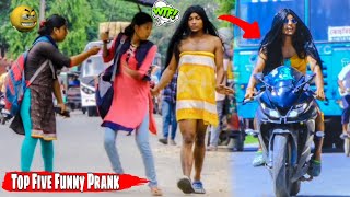 2022 Top Viral Funny Prank In India ||  😂 || Amazing Reaction Of Cute Girl 😂 @funkyyash