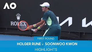 Holger Rune v Soonwoo Kwon Highlights (1R) | Australian Open 2022