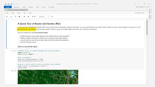 A Quick Tour of Raster Cell Iterator