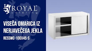 Viseča omarica iz nerjavečega jekla Royal Catering RCSSWC-100X45-S | Predstavitev izdelka 10011663