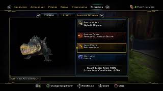 Neverwinter - Skyhold Alligator Mount🐊 Showcase \u0026 Powers 😍