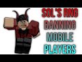 Roblox Sol's RNG Banning Mobile Players