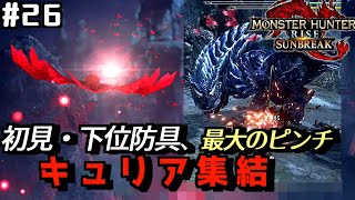 【モンハンライズ：サンブレイク＃26】初見・下位防具 vs 強制縛りクエ・キュリア集結(特殊ルナガロン)【初見実況/ひっそりMHR:SB】