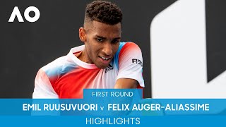 Emil Ruusuvuori v Felix Auger-Aliassime Highlights (1R) | Australian Open 2022