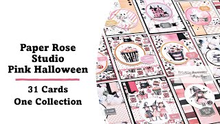 Paper Rose Studio | Pink Halloween | 31 Cards 1 Collection with Kristie Marcotte