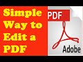 How TO Edit a PDF File | PDF to Word | Free PDF editor