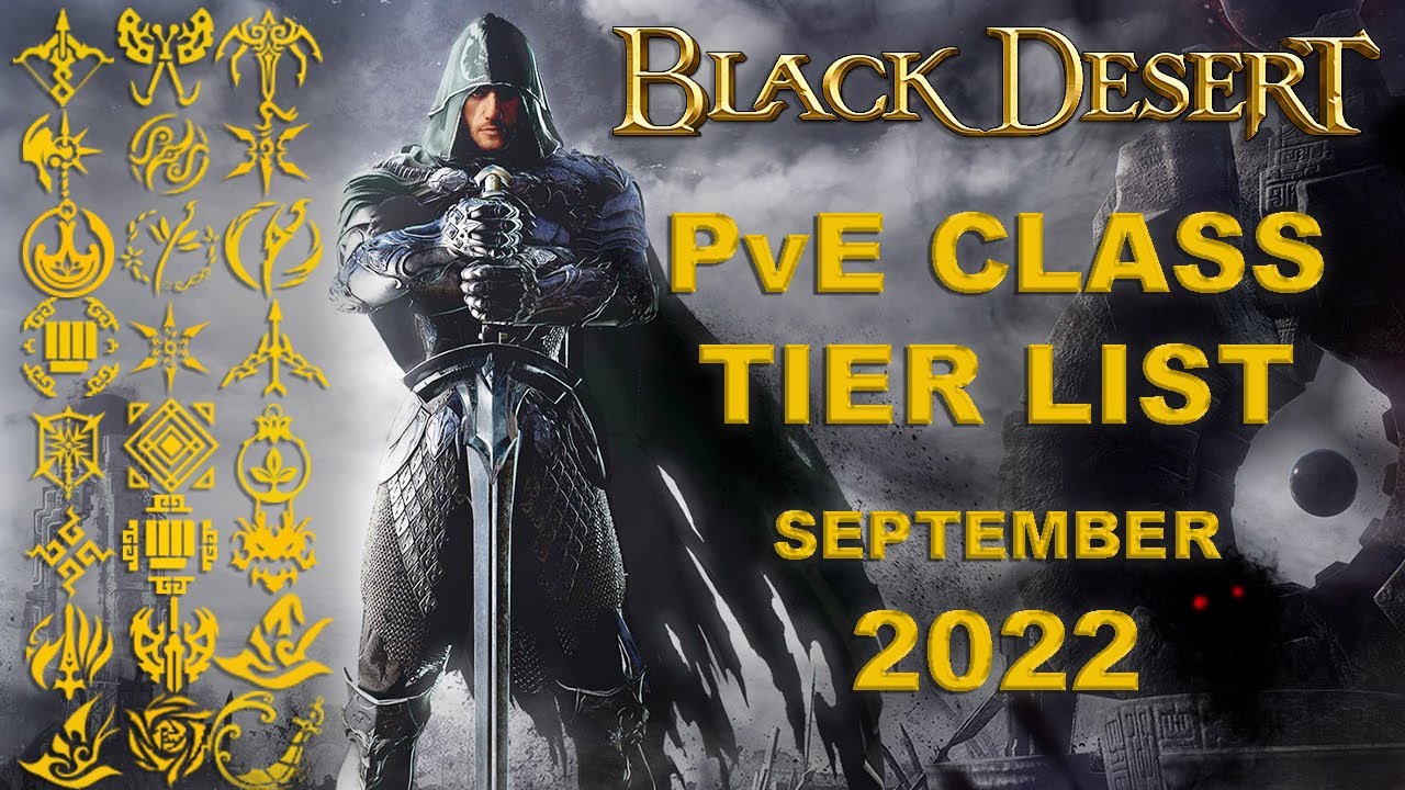 BDO - Class Tier List PvE Only - YouTube