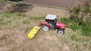 秋の牧草収穫、ひえ、ほとくり草。6連牧草モーアー編。  | AMAZING  AGRICULTURE MACHINE IN JAPAN