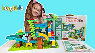 Burgkidz THROUGH THE JUNGLE Marble Run Building Blocks #gifted
