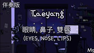 （伴奏版）눈, 코, 입 Eyes,Nose,Lips - Taeyang 《韩罗中歌词》【너의 눈 코 입  날 지던 네 손길 작은 손톱까지 다】