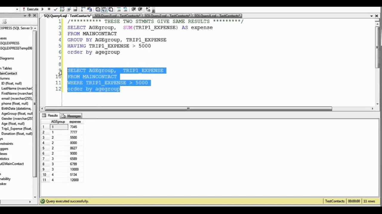 SQL Advanced - Lesson 4 - Functions (Substring, Lower, Upper Etc ...