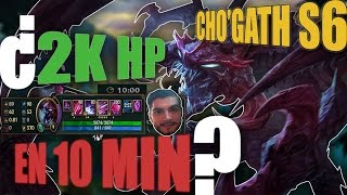 Cho'Gath S6 | Runas, Maestrías y Build | ESTO ES UN MONS'TRUO | Gameplay Español #43