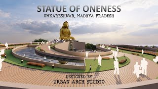 Statue of Oneness and Cultural Unity dedicated to Adi Shankaracharya at Omkareshwar, Madhya Pradesh