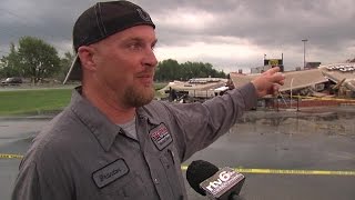 Witnesses talk about the destruction of the Starbucks in Kokomo