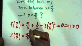 Calculus I - Intermediate Value Theorem - Example 1