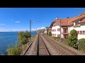 ★ 4K 🇨🇭 St-Triphon - Lausanne - Basel cab ride [10.2021] Führerstandsmitfahrt Swiss train