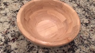 Wood Turning a Segmented Bowl From Maple