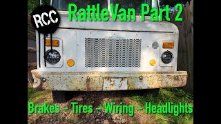 The RattleVan Pt2 -  1979 Chevrolet P30 Grumman Kurbmaster! (New Tires and LED Headlights)