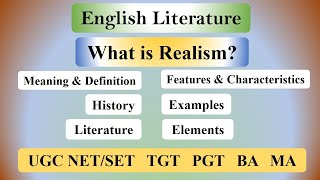 Literary Realism in English Literature: Meaning, Characteristics, Types, Elements \u0026 Examples