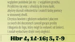 #DrugieCzytanie | 19 kwietnia 2019 | Liturgia Męki Pańskiej | (Hbr 4, 14-16; 5, 7-9)