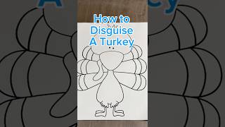 How to disguise a turkey #schoolproject #thanksgiving #turkey #diycrafts #shorts