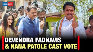 Lok Sabha Elections 2024: Devendra Fadnavis casts vote in Nagpur, Nana Patole vo