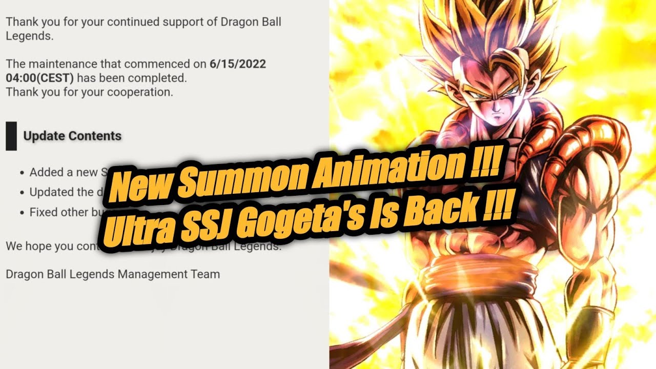 New Summon Animation Got Added, Ultra Super Gogeta's Banner Is Back In ...