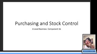 Purchasing and Stock Control