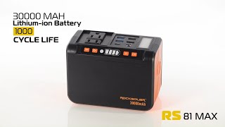 ROCKSOLAR Weekender MAX 80W Portable Power Station - Lithium Battery and Solar Generator