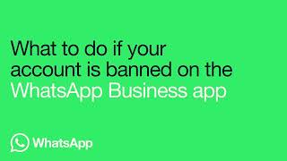 How to take action if your WhatsApp Business account is banned | WhatsApp