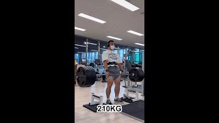 누군가 그랬다 실패는 성공 직전이라고 (데드리프트 210KG) #shorts