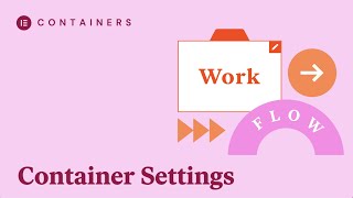 Containers- Container Settings
