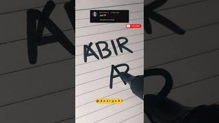 Abir name logo💥comment your Names👀 #shorts #youtubeshorts #logo