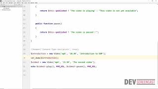 PHP OOP Tutorial - PHP Constructor & destructor