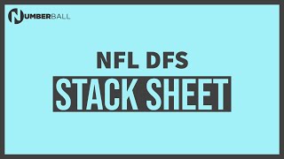 NFL GPP Stack Sheet